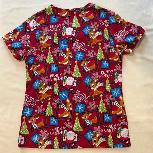 Christmas scrub top - Picture 2 of 3